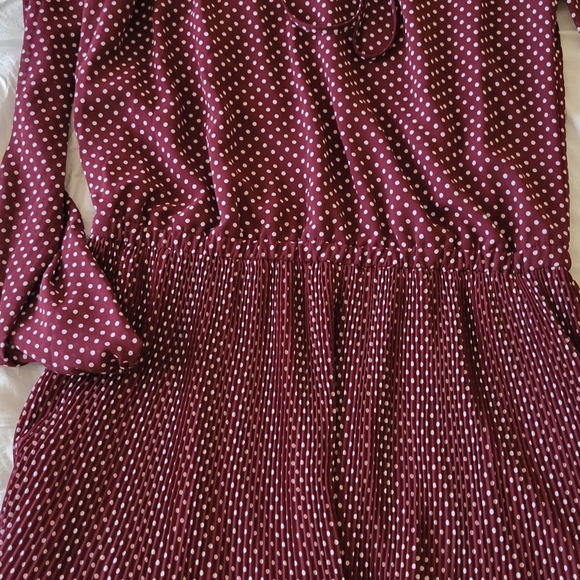 Michael Kors Dress dark red polka-dot size S - Picture 5 of 9